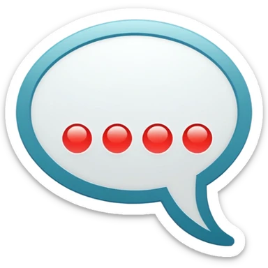 Speech bubble with three dots inside sticker