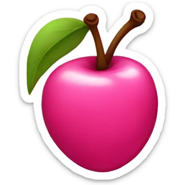 Pink cherry sticker