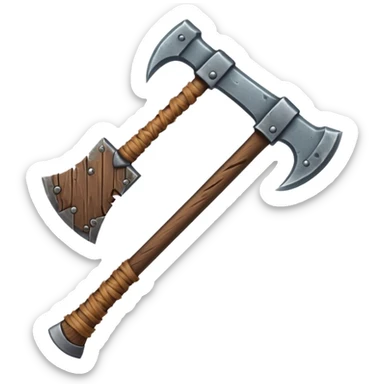 barbarian axe sticker