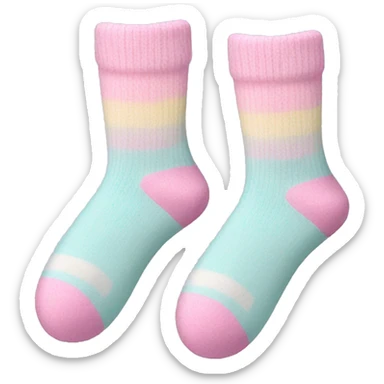 Pastel socks  sticker