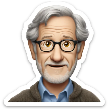 Professional ID photo of Steven Spielberg sticker