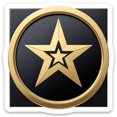 a star in Hollywood Walk of Fame sticker