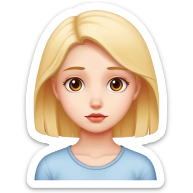 Girl waiting  sticker