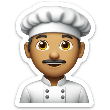 Chef with knife sticker