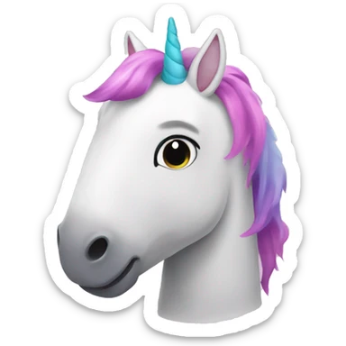 An a adopt me unicorn  sticker