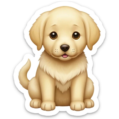 yellow lab dog sticker