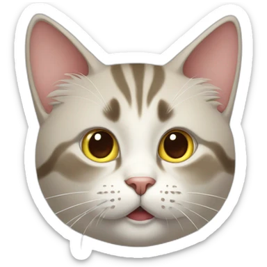 a cat says,"基哥nice" sticker