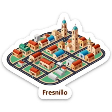 Fresnillo Zacatecas Mapa sticker