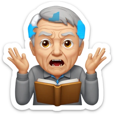 old man yells at livebook emoji for slack sticker