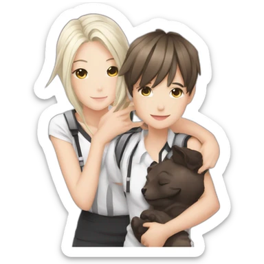 Pioli coach av milan  holding anime loli girl sticker