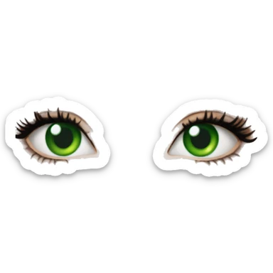 Bella hadid with green eyes sticker
