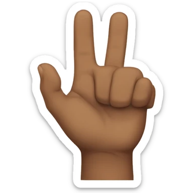 west side hand sign sticker