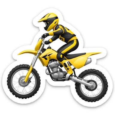 Moto crosse  roue arrière  sticker