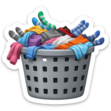 stinky laundry basket sticker