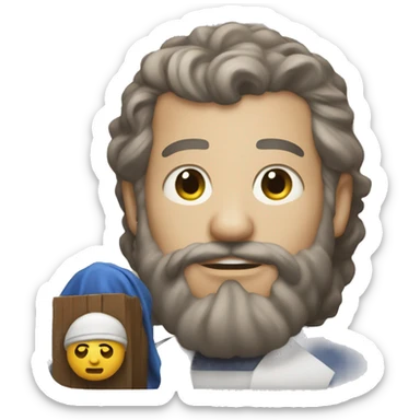 A game developing god sticker