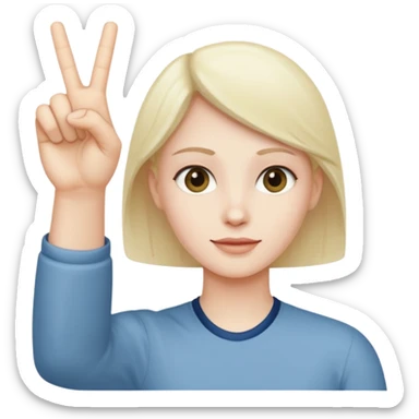 Make a YVL hand emoji doing the YVL hand signal sticker