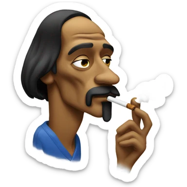 Snoop dog smoking joint sticker