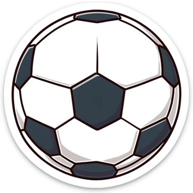Soccer ball with Arsenal colors sticker