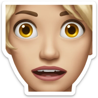 Nail biting emoji sassy sticker