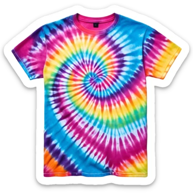 tie-dye graphic tee shirt sticker