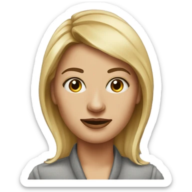 realistic portrait of woman sticker