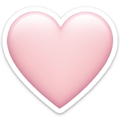 Light pink heart sticker