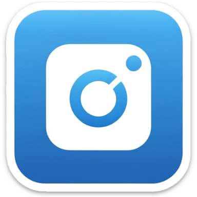 Provide Instagram blue tick verification logo as a text format sticker