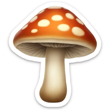 Mushroom sticker
