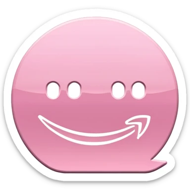 amazon prime video aesthetic logo in pastel pink sticker