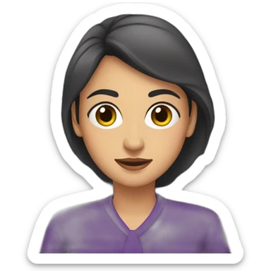 Armenian women in purple clothing in the bus sticker