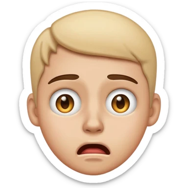 Can you make a shocked face that kinda looks disgusted but make it look like an iPhone emoji sticker