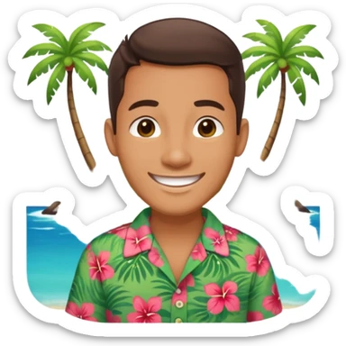 island tour guide-translator sticker