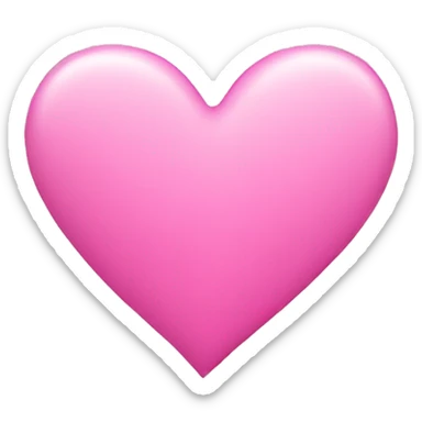 pink heart sticker