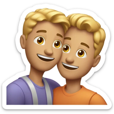 Gay couple sticker