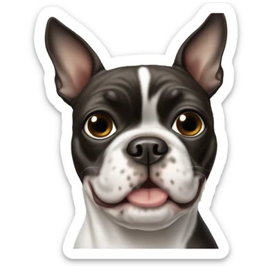 boston terrier  sticker