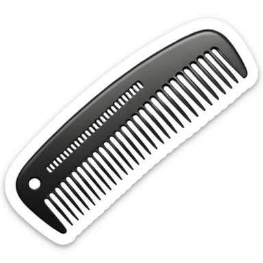 narrow hair comb sticker