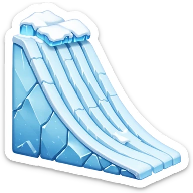 snow slope kicker sticker