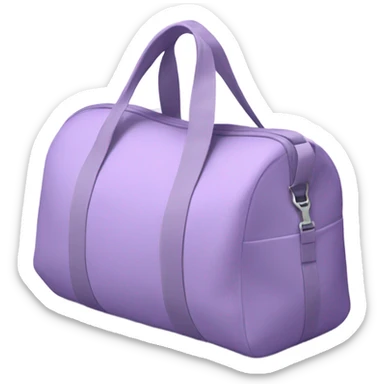 Lavender girly gym bag sticker