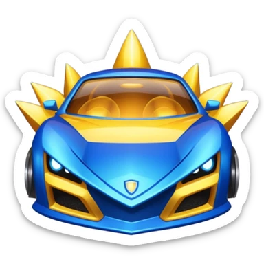super sonic legend rank from the game rocket league  sticker