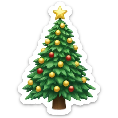 Christmas tree sticker