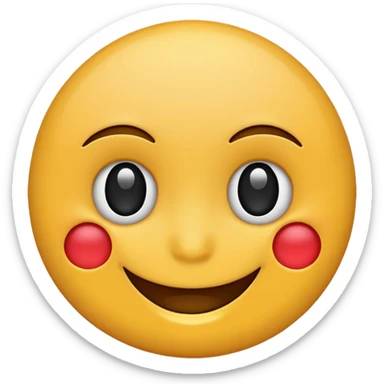 Thank you, smiling face  sticker