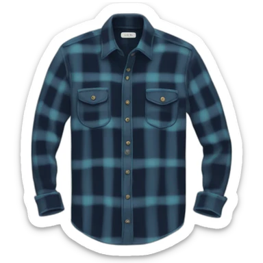 flannel shirt sticker