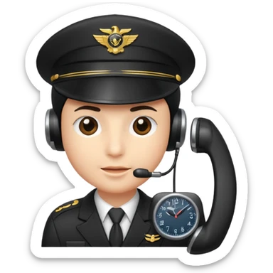 a phone as pilot sticker