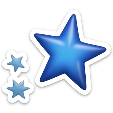 blue star sticker