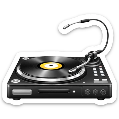 platine de DJ sticker