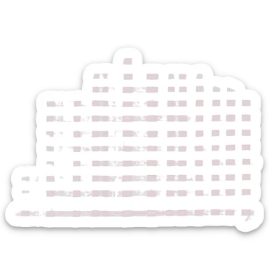 pink and white gingham pattern folder blanket sticker