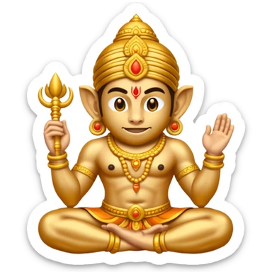 Hanuman ji gada emoji sticker