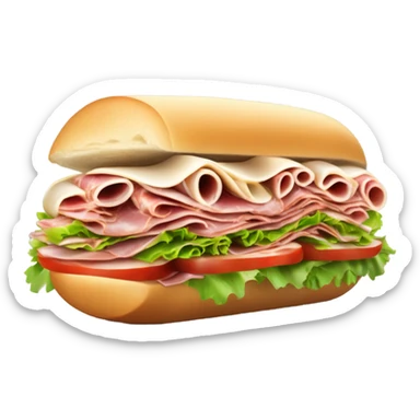Messy Italian sub messier sticker