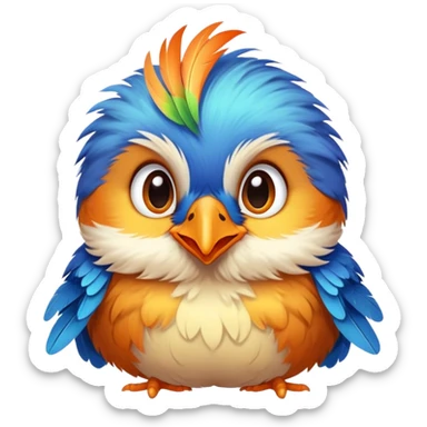 Little birdie telling secrets  sticker