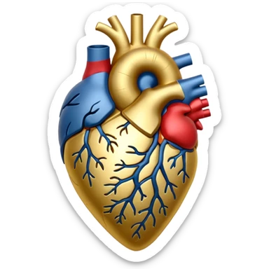 An anotomic heart composed of money. sticker